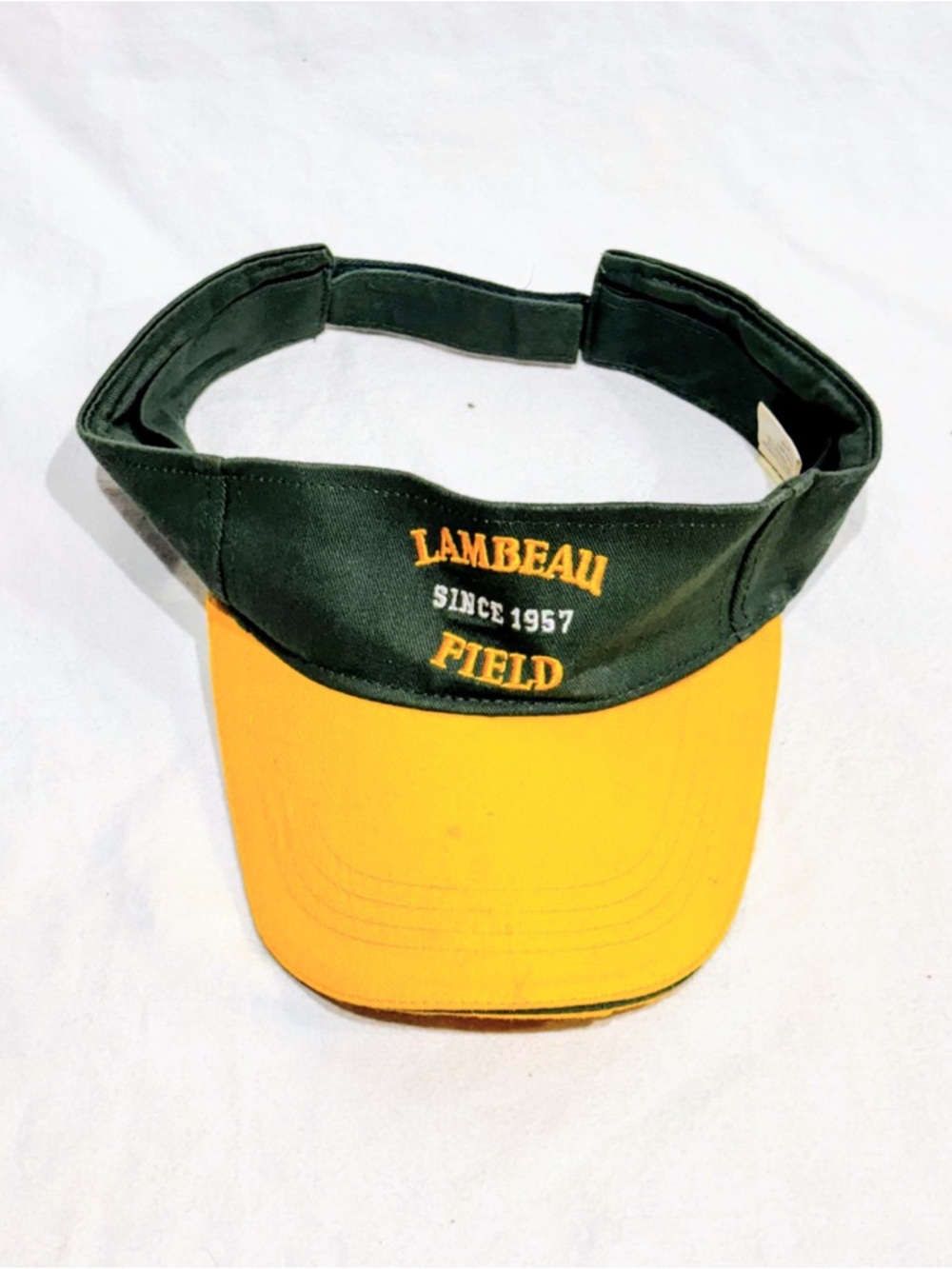 Lambeau Field Visor Hat Cap Green Bay Packers Sentry Promo Vintage